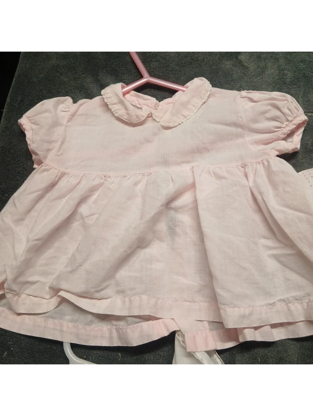 Lot Of 3 Vintage Baby Dresses Various Sizes
